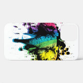 Rainbow Bull Elephant Abstract Design Case-Mate iP iPhone Hülle (Rückseite (Horizontal))
