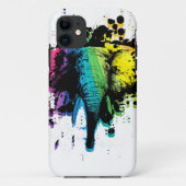 Rainbow Bull Elephant Abstrakt Case-Mate iPhone Ca Hülle (Rückseite)