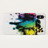 Rainbow Bull Elephant Abstrakt Case-Mate iPhone Hülle (Rückseite (Horizontal))