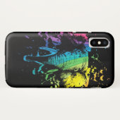 Rainbow Bull Elephant auf Black Case-Mate iPhone Hülle (Rückseite (Horizontal))