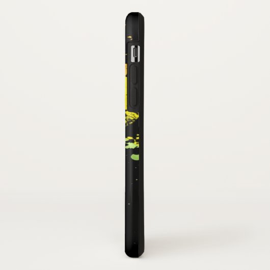 Rainbow Bull Elephant auf Black Case-Mate iPhone Hülle (Hinten/Links)