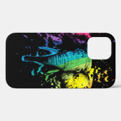 Rainbow Bull Elephant auf Black Case-Mate iPhone Hülle (Rückseite (Horizontal))