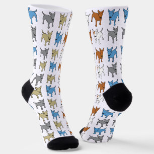 Rainbow Bull Terrier Doggy Dog Rainbow Mixed Rasse Socken