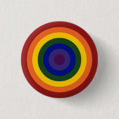Rainbow Bullseye Button (Vorderseite)