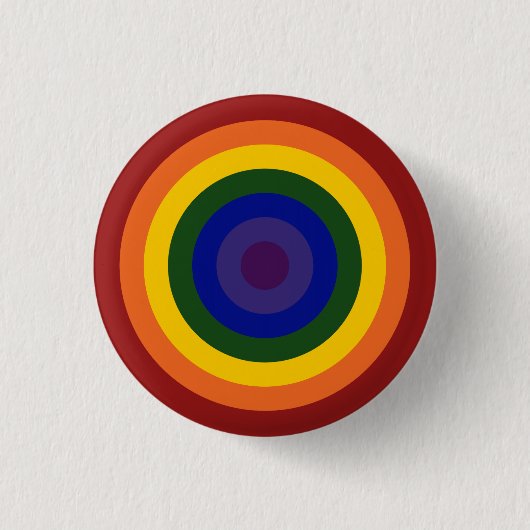 Rainbow Bullseye Button (Vorderseite)