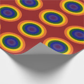 Rainbow Bullseye Geschenkpapier (Ecke)