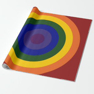 Rainbow Bullseye Geschenkpapier