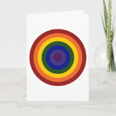 Rainbow Bullseye Karte (Vorderseite)