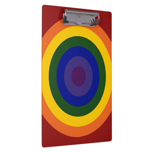 Rainbow Bullseye Klemmbrett (Rechts)