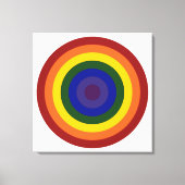 Rainbow Bullseye Leinwanddruck (Vorderseite)