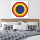 Rainbow Bullseye Leinwanddruck (Insitu (Schlafzimmer))