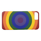 Rainbow Bullseye LGBT Pride Case-Mate iPhone Hülle (Rückseite (Horizontal))