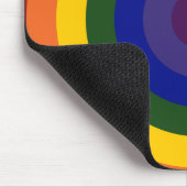 Rainbow Bullseye Mousepad (Ecke)