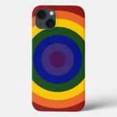 Rainbow Bullseye Muster Case-Mate iPhone Hülle (Rückseite)