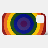Rainbow Bullseye Muster Case-Mate iPhone Hülle (Rückseite (Horizontal))