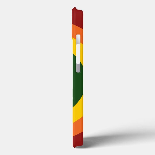 Rainbow Bullseye Muster Case-Mate iPhone Hülle (Rückseite / Links)