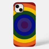 Rainbow Bullseye Muster Case-Mate iPhone Hülle (Rückseite)