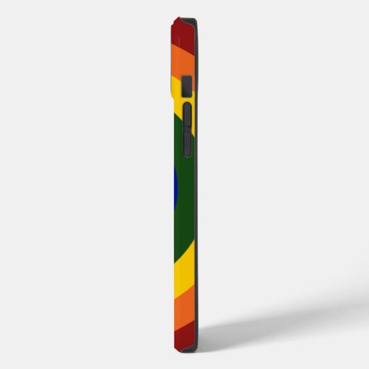 Rainbow Bullseye Muster Case-Mate iPhone Hülle (Rückseite / Links)