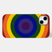 Rainbow Bullseye Muster Case-Mate iPhone Hülle (Rückseite (Horizontal))