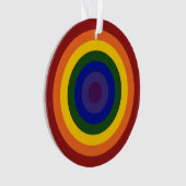 Rainbow Bullseye Ornament (Vorderseite)