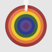 Rainbow Bullseye Ornament (Rückseite)