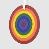 Rainbow Bullseye Ornament (Vorderseite)