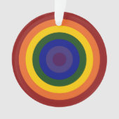 Rainbow Bullseye Ornament (Vorderseite)