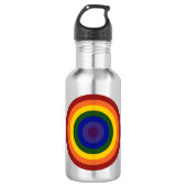 Rainbow Bullseye Trinkflasche (Vorderseite)