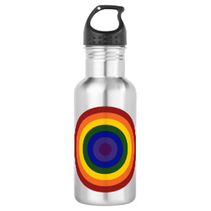 Rainbow Bullseye Trinkflasche