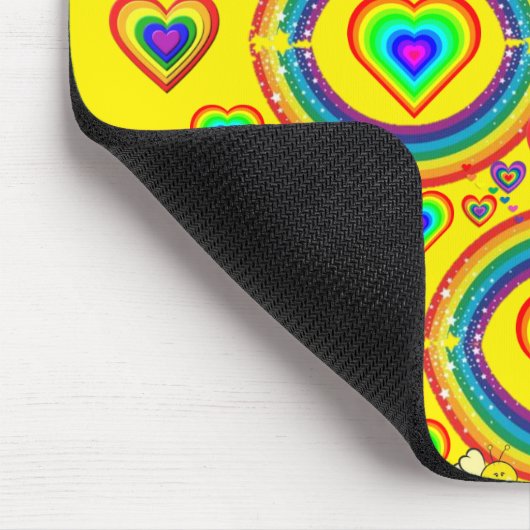 Rainbow Bumblebee Yellow Mouse Pad! Mouse Pad Mousepad (Ecke)