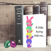 Rainbow Bunnies Oster Feiertagskarte
