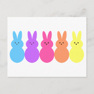 Rainbow Bunnies Postkarte