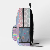 Rainbow Bunny Adventure - Kids Backpack Bedruckter Rucksack (Rechts)