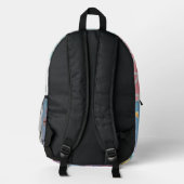 Rainbow Bunny Adventure - Kids Backpack Bedruckter Rucksack (Rückseite)