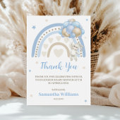 Rainbow Bunny Balloon Baby Dusche Danke