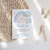 Rainbow Bunny Balloon Baby Dusche Danke