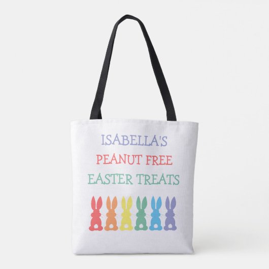 Rainbow Bunny Food Allergy Alert Tasche (Rückseite)