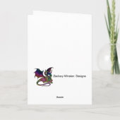 Rainbow Bunny Karte (Rückseite)