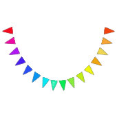 Rainbow Bunting | Anpassen von Text | LIEBE Wimpelkette (Alle)