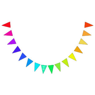 Rainbow Bunting   Anpassen von Text   LIEBE Wimpelkette