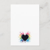 Rainbow Burst Begleitkarte (Rückseite)