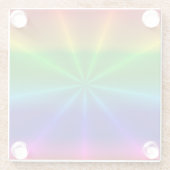 Rainbow Burst Glasuntersetzer (Rückseite)