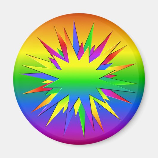Rainbow Burst-Magnet Magnet (Vorne)