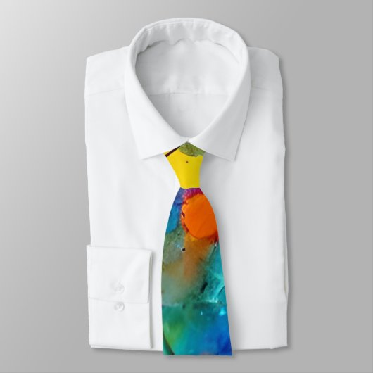 Rainbow Burst Necktie Krawatte (Gebunden)