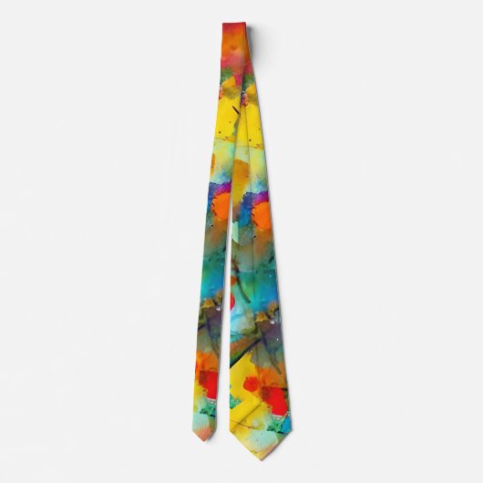 Rainbow Burst Necktie Krawatte (Rückseite)