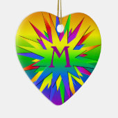 Rainbow Burst Ornament, anpassen Keramikornament (Rechts)