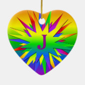 Rainbow Burst Ornament, anpassen Keramikornament (Hinten)