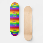 Rainbow Burst Skateboard (Vorderseite)