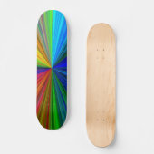 Rainbow Burst Skateboard (Vorderseite)