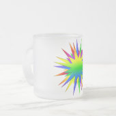 Rainbow Burst Tasse - wählen Sie Stil & Farbe (Vorderseite Links)
